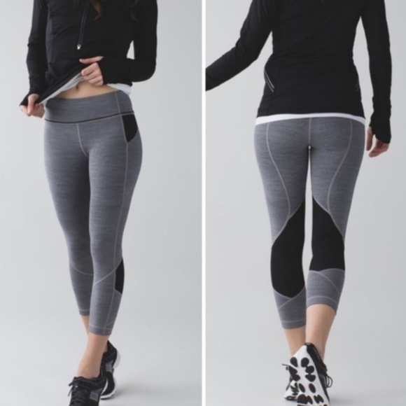 lululemon athletica Pants - Lululemon Pace Rival Crop 22"
Heathered Black / Black ~ Size 8
